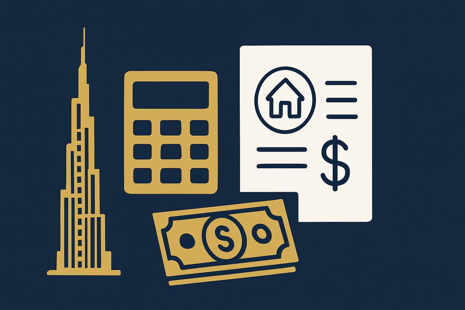 Dubai property budget planning with calculator and cash costs